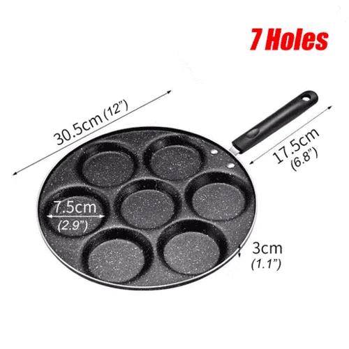 4/7 Holes Frying Pan