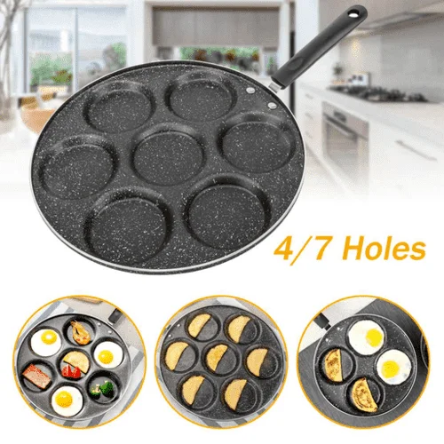 4/7 Holes Frying Pan