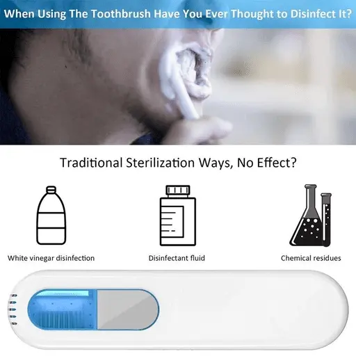 Portable UV Light Toothbrush Sterilizer