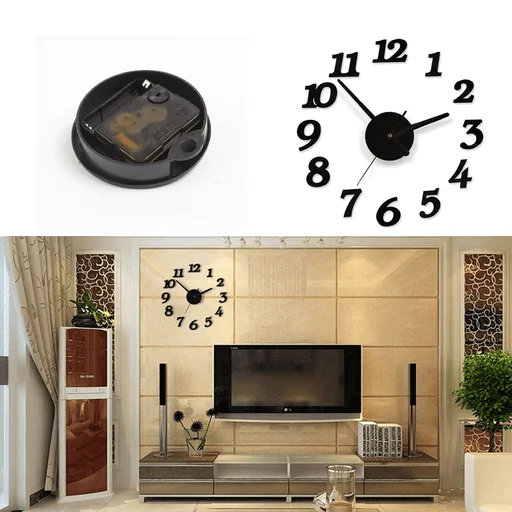 3D Large Wall Clock