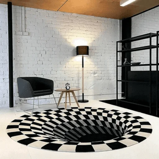 Vortex Illusion 3D Rug