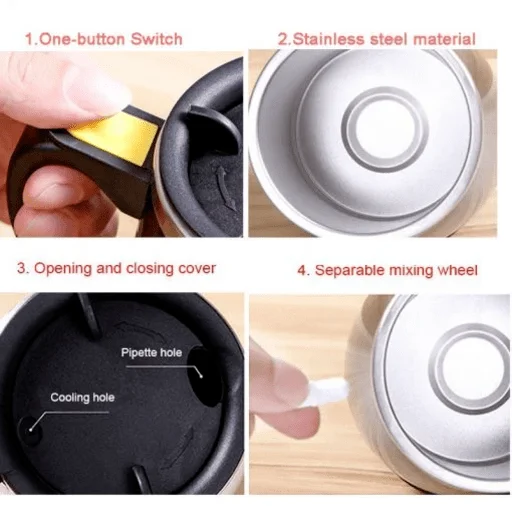 Stainless Steel Magnetic Mixing Mug