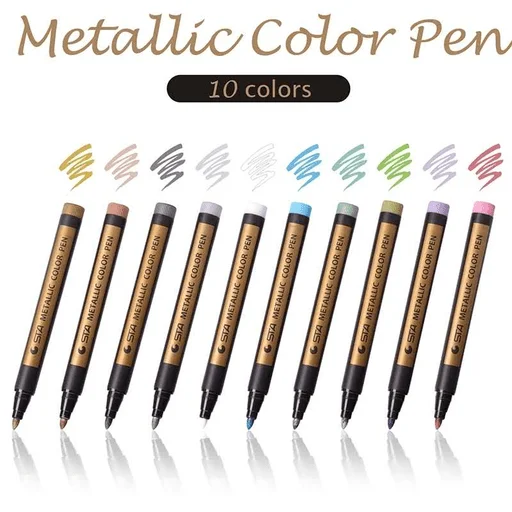 Metallic Permanent Color Paint Markers