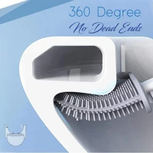 Revolutionary Silicone Flex Toilet Brush with Holder
