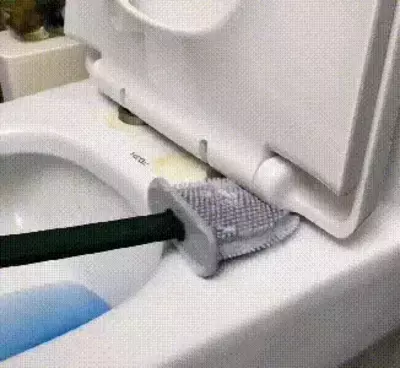 Revolutionary Silicone Flex Toilet Bowl Cleaner Brush