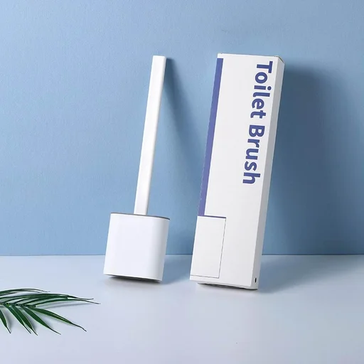 Revolutionary Silicone Flex Toilet Brush with Holder