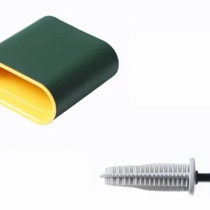 Revolutionary Silicone Flex Toilet Brush with Holder