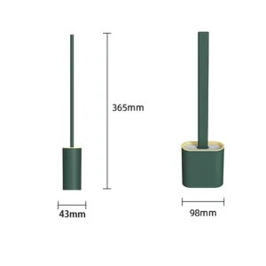 Revolutionary Silicone Flex Toilet Brush with Holder