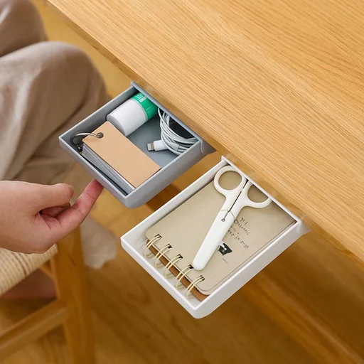 Self-Adhesive Under Desk Drawer