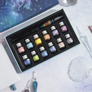 Crystal Starry Sky Glass Ink Pen