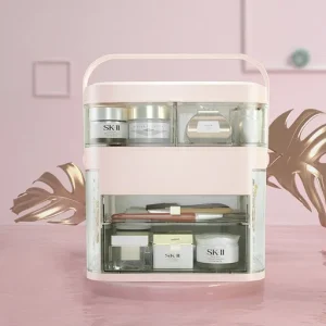 LED Light Makeup Storage Mirror