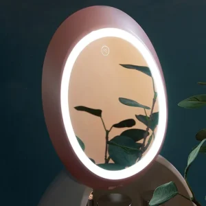 LED Mirror Makeup Cosmetic Organizer Box