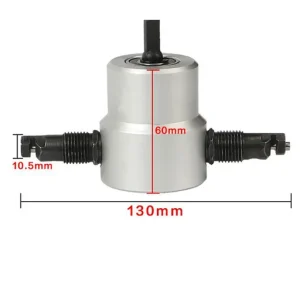 Drill Attachment Double Headed Sheet Metal Nibbler Cutter