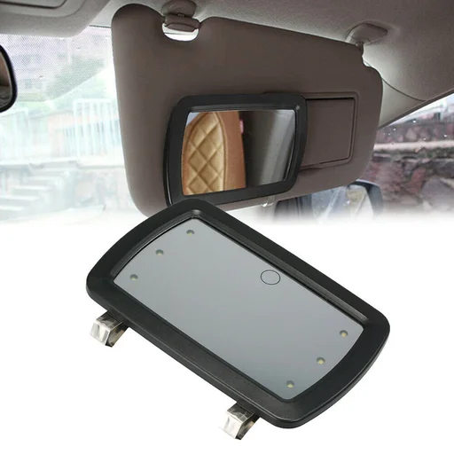 Car Sun Visor Makeup Mirror With Led, How To Replace Vanity Mirror In Car