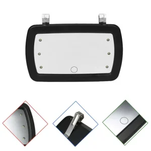 Car Sun Visor Makeup Mirror with LED Lights