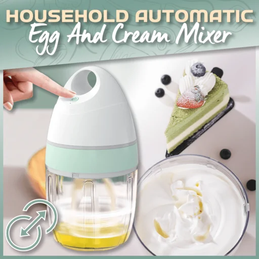 Household Automatic Egg Beater and Cream Mixer