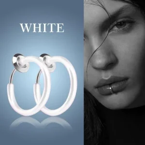 Non-Piercing Septum Retractable Earrings Hoop