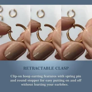 Non-Piercing Septum Retractable Earrings Hoop