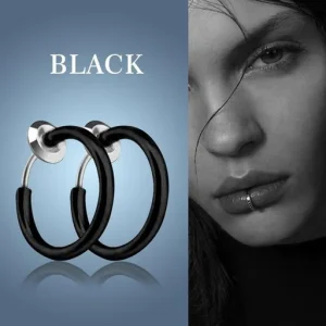 Non-Piercing Septum Retractable Earrings Hoop