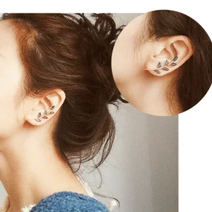 Vintage Wedding Stainless Steel Ear Cuff Earrings