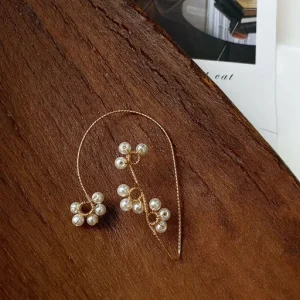 Vintage Wedding Stainless Steel Ear Cuff Earrings