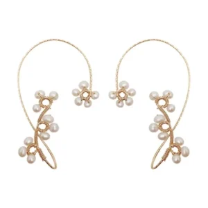 Vintage Wedding Stainless Steel Ear Cuff Earrings