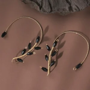 Vintage Wedding Stainless Steel Ear Cuff Earrings