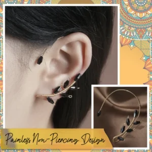 Vintage Stainless Steel Wedding Ear Cuff Earrings