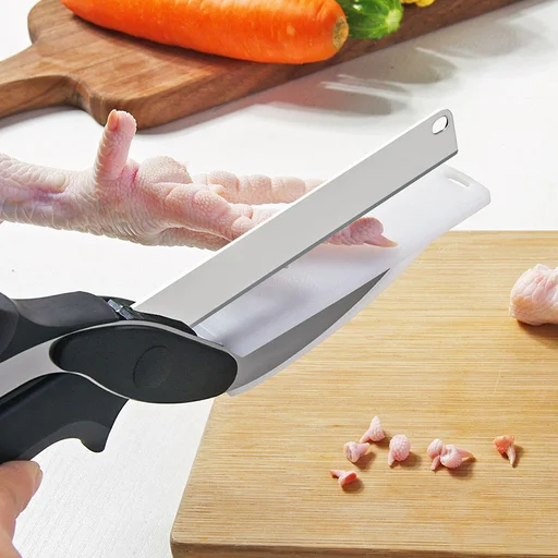 Clever Cutter 2-in-1 Knife & Cutting Board- The Original Quickly Chops Your Favorite Fruits, Vegetables, Meats, Cheeses & More in Second, Replace