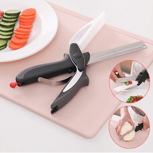  Easy Smart Food Cutter Chopper - 2in1 Kitchen Knife