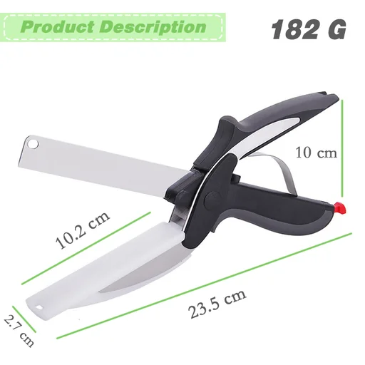 SMART SCISSORS CLEVER KITCHEN KNIFE WITH CUTTING BOARD