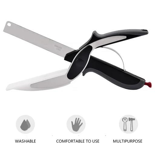  Easy Smart Food Cutter Chopper - 2in1 Kitchen Knife