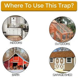 RinneTraps Flip N Slide Bucket Lid Mouse Trap