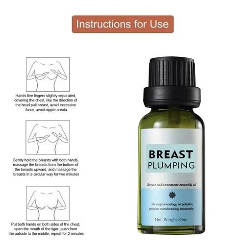 Breast Plumping Massage Oil 10ml Natural Bust Up Essential Oil