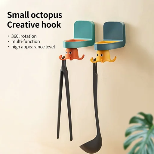 Drill-Free Octopus Hook Organizer