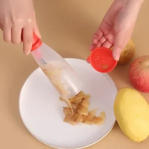 Multifunctional Storage Type Peeling Knife with Storage Tube Peeler