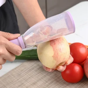 Multifunctional Storage Type Peeling Knife with Storage Tube Peeler