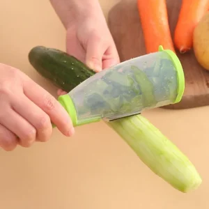 Multifunctional Storage Type Peeling Knife with Storage Tube Peeler
