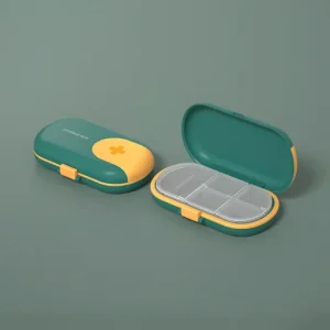 Portable Travel Pill Case Pill Cutter Organizer