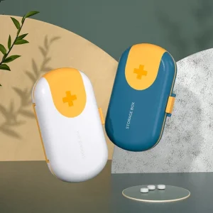 Portable Travel Pill Case Pill Cutter Organizer