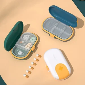 Portable Travel Pill Case Pill Cutter Organizer