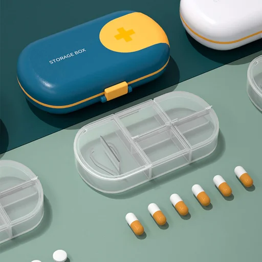 Portable Travel Pill Case Pill Cutter Organizer
