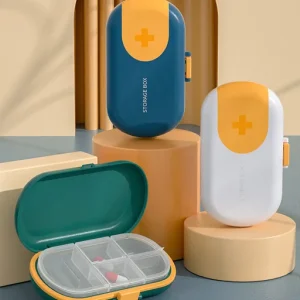 Portable Travel Pill Case Pill Cutter Organizer