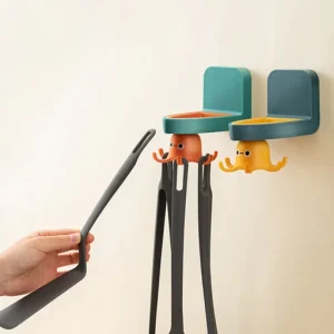 Rotating Drill-Free Octopus Hook Organizer