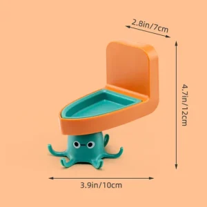 Rotating Drill-Free Octopus Hook Organizer