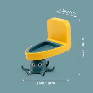 Rotating Drill-Free Octopus Hook Organizer