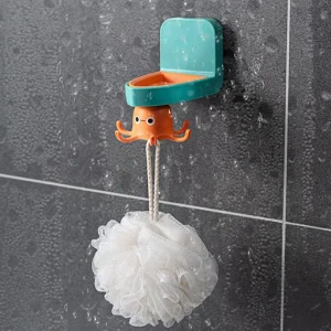 Rotating Drill-Free Octopus Hook Organizer
