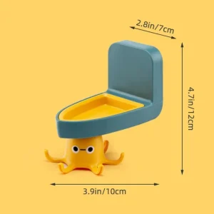 Rotating Drill-Free Octopus Hook Organizer