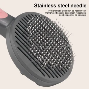 Self-Cleaning Slicker Brush for Dogs and Cats