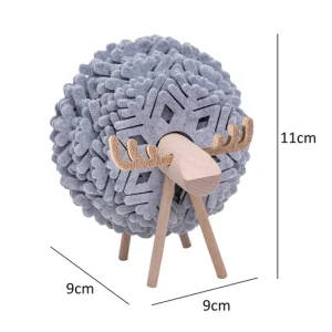 Sheep Shape Anti Slip Cup Pads Coasters Insulated Round Felt Cup Mats